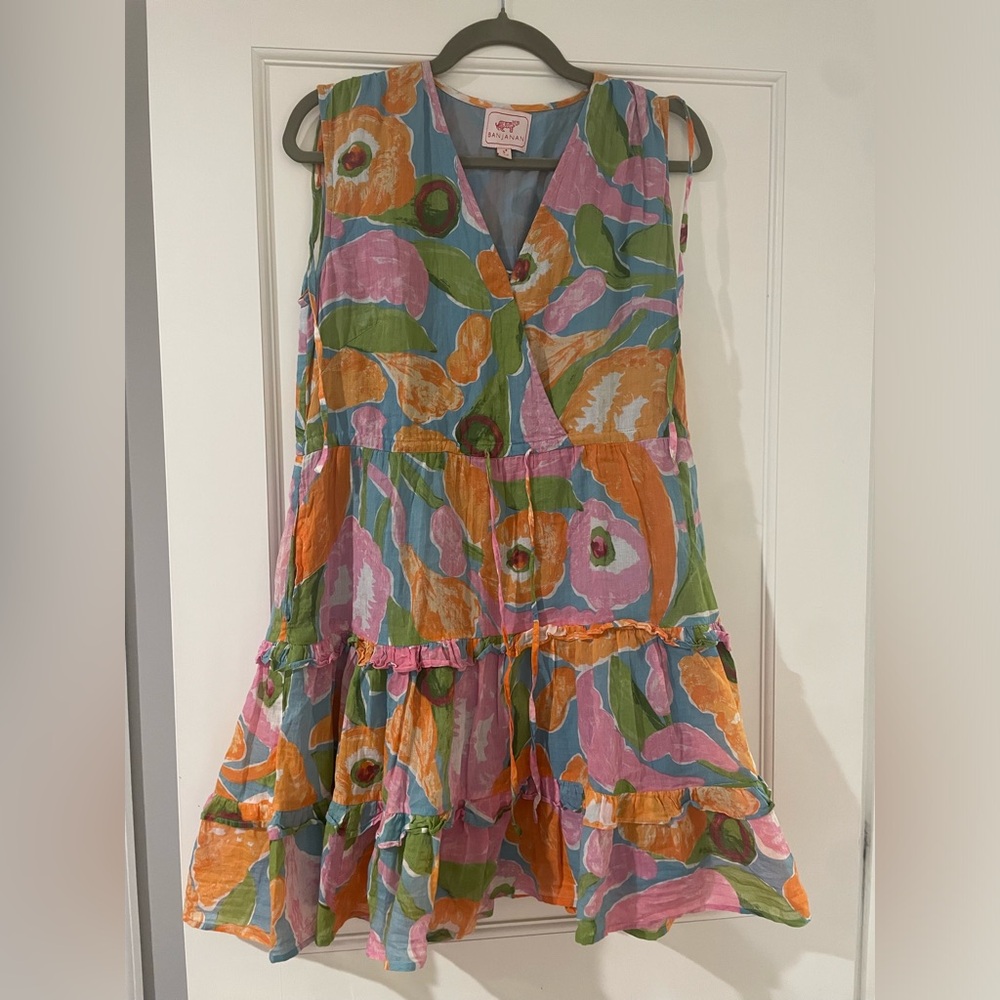 Banjanan colorful sleeveless mini dress size small